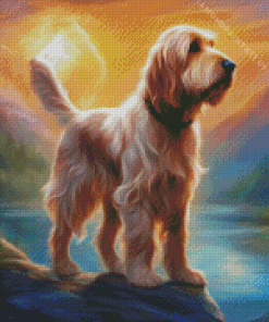 Adorable Otterhound Dog Diamond Painting