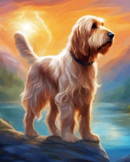 Adorable Otterhound Dog Diamond Painting