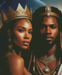 African King And Queen Diamond Painting