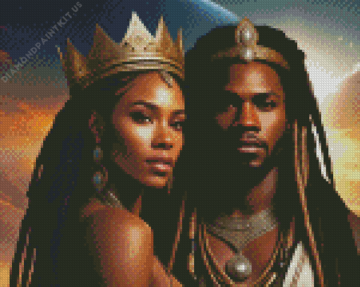 African King And Queen Diamond Painting