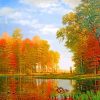 Albert Bierstadt Autumn Woods Diamond Painting