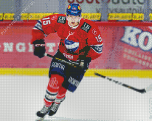 Anton Lundell Player Diamond Painting