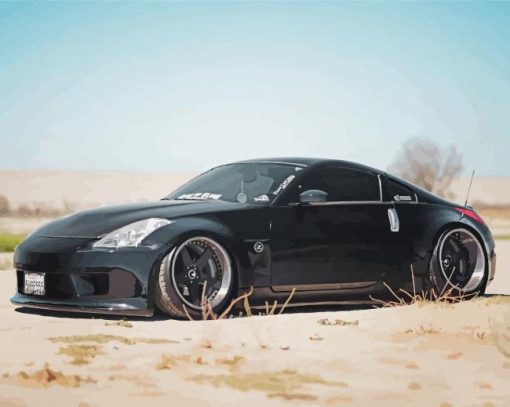 Black Nissan 350Z Diamond Painting