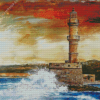 Chania Lighthouse Art Diamond Painting