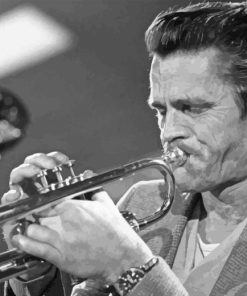 Chet Baker Jazz Trumpeter Diamond Painting