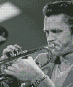 Chet Baker Jazz Trumpeter Diamond Painting