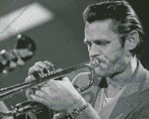 Chet Baker Jazz Trumpeter Diamond Painting