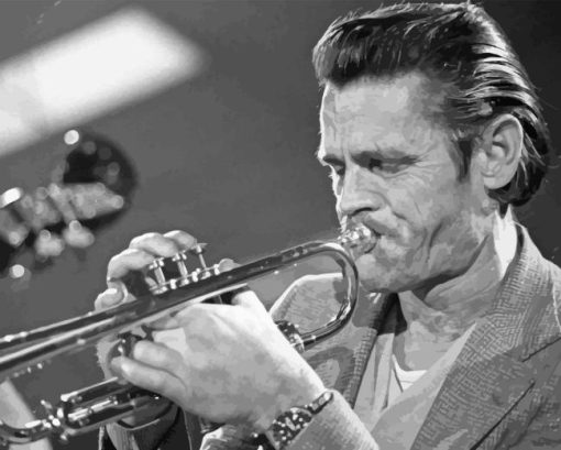 Chet Baker Jazz Trumpeter Diamond Painting