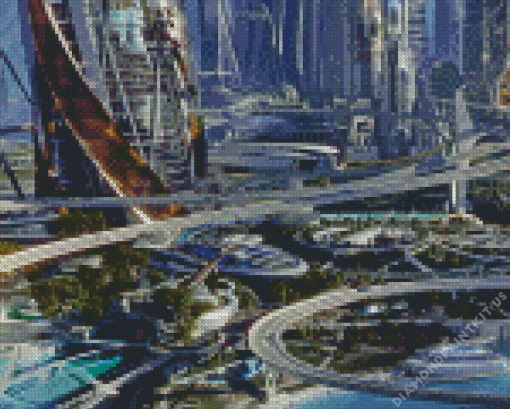 Fantasy Utopia City Diamond Painting