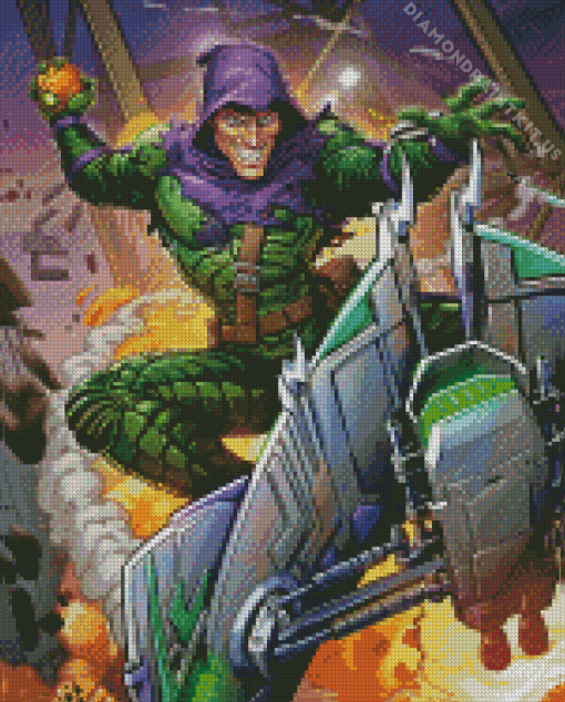 Green Goblin Character Diamond Painting