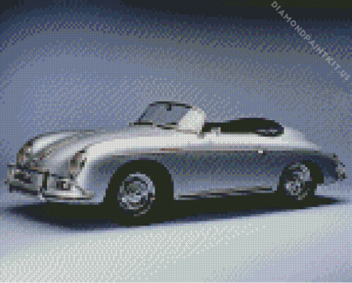 Grey Old Porsche Diamond Painting