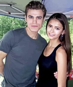 Paul Wesley and Nina Diamond Painting