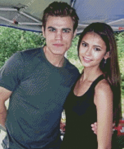 Paul Wesley and Nina Diamond Painting