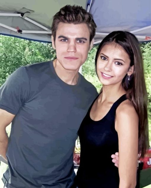 Paul Wesley and Nina Diamond Painting