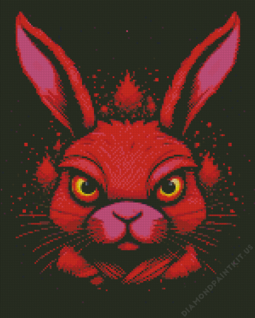 Red Rabbit Art Diamond Painting