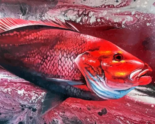 Red Snapper Art Diamond Painting