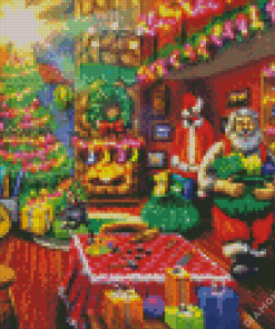 Santa Workshop Diamond Painting