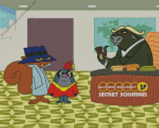 The Secret Squirrel Diamond Painting