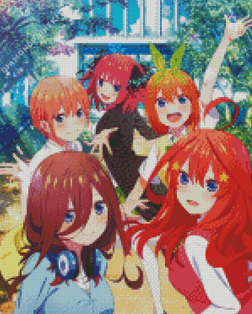 The Quintessential Quintuplets Diamond Painting