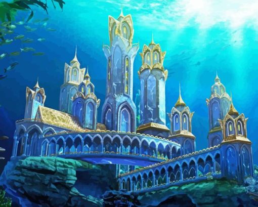 Underwater Kingdom Castle Diamond Painting