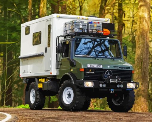 Unimog Truck Diamond Painting