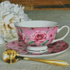 Vintage Cup and Saucer Diamond Painting