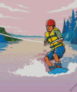 Wakeboarding Art Diamond Painting