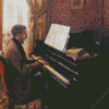 Young Man Playing The Piano Caillebotte Diamond Painting