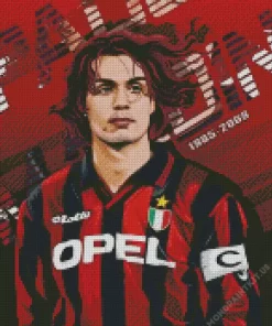 AC Milan Paolo Maldini Diamond Painting