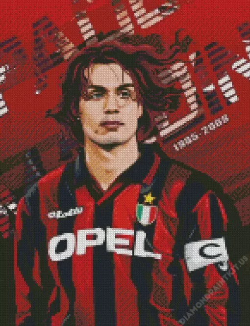 AC Milan Paolo Maldini Diamond Painting