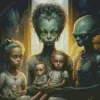 Alien Family Diamond Painting