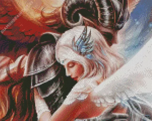 Angel With Devil Art Diamond Painting