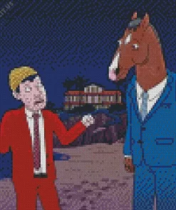 Bojack and Todd Diamond Painting