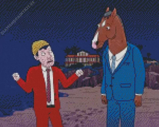 Bojack and Todd Diamond Painting