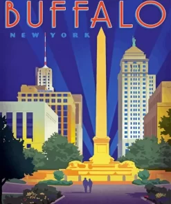 Buffalo New York Poster Diamond Painting