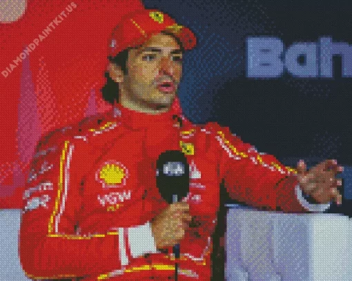 Carlos Sainz Diamond Painting