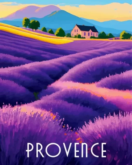 France Provence Poster Diamond Painting