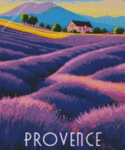 France Provence Poster Diamond Painting