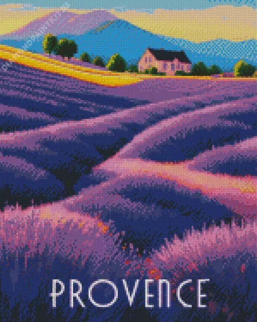 France Provence Poster Diamond Painting