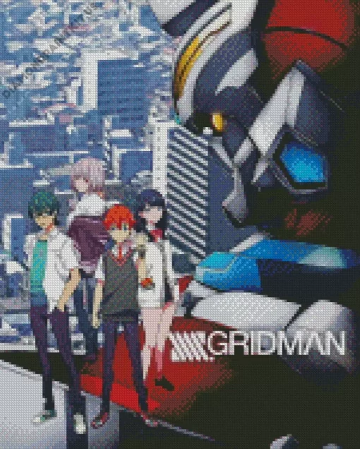 Gridman Diamond Painting