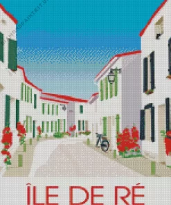 Ile De Re Island Poster Diamond Painting