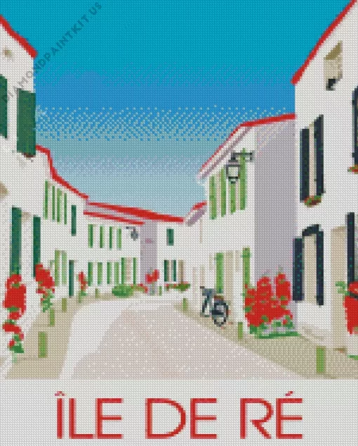 Ile De Re Island Poster Diamond Painting