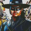 Illustration Zorro Diamond Painting