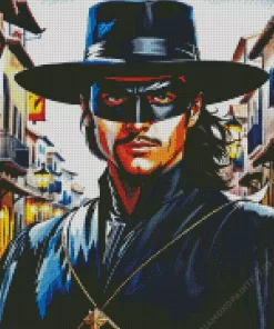 Illustration Zorro Diamond Painting