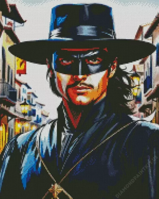 Illustration Zorro Diamond Painting