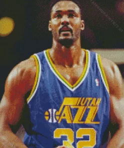 Karl Malone Basketballer Diamond Painting