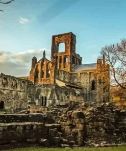 Kirkstall Abbey England Diamond Painting