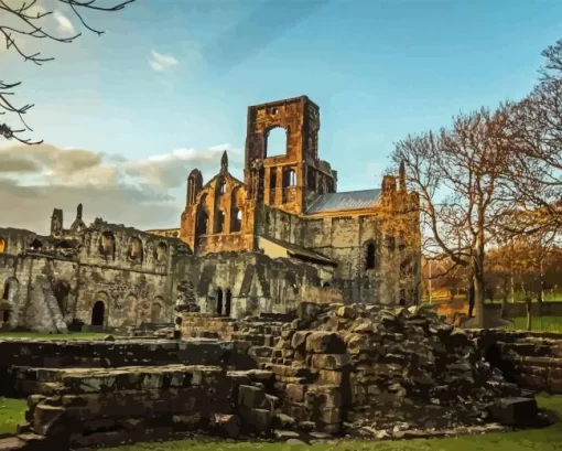 Kirkstall Abbey England Diamond Painting