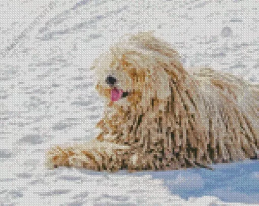 Komondor Diamond Painting