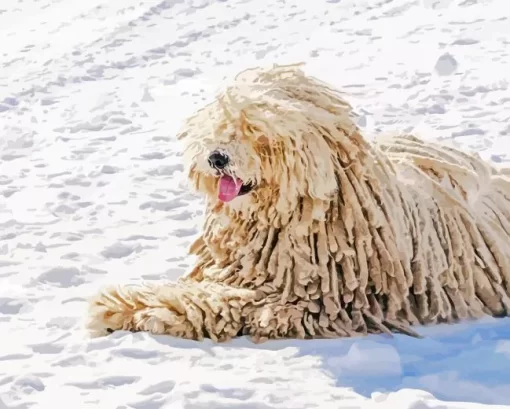 Komondor Diamond Painting